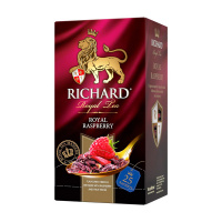 Чай Richard Royal Raspberry (Роял Расберри), фруктово-травяной, 25 пакетиков